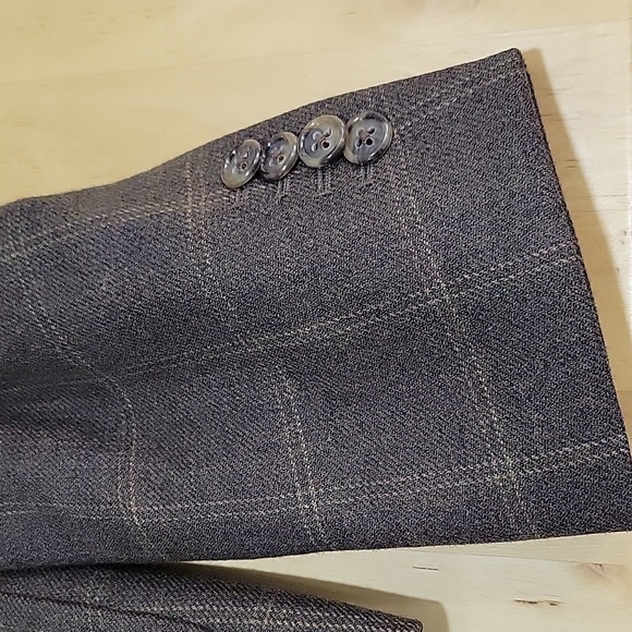 Brooks Brothers Wool Blazer Size 10 Brown - Picture 3 of 6